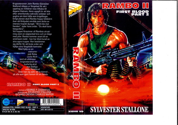 RAMBO 2 (VHS) ny