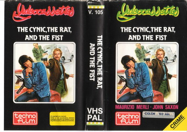 V.105 CYNIC, THE RAT AND THE FIST (VHS) SAKNAR ETTIKETTER