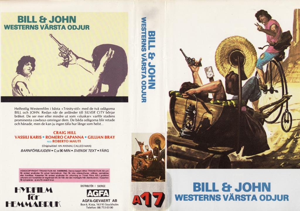 A17 - BILL & JOHN WESTERNS VÄRSTA ODJUR (VHS)