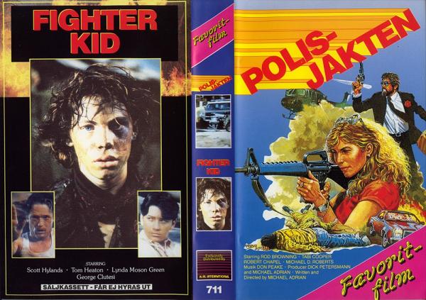 711 POLISJAKTEN/FIGHTER KID (VHS)