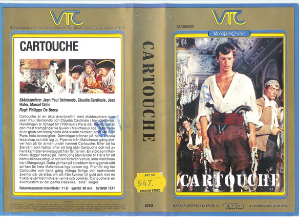 8263 CARTOUCHE (VHS)