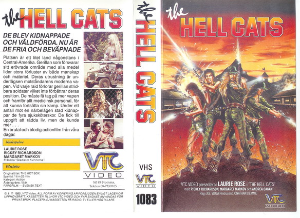 HELL CATS (vhs omslag)
