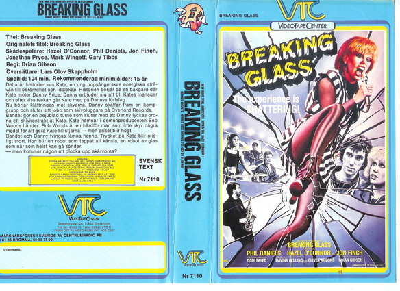 7110 BREAKING GLASS  (VHS)