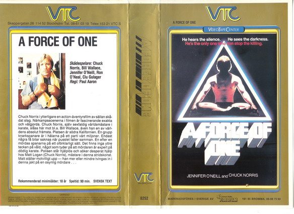 8252 A FORCE OF ONE (VHS)