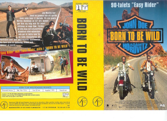 BORN TO BE WILD (vhs-omslag)
