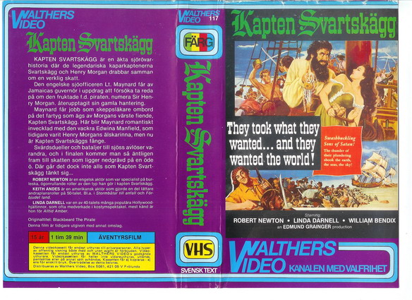 117-KAPTEN SVARTSKÄGG (VHS)