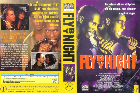 FLY BY NIGHT (vhs-omslag)