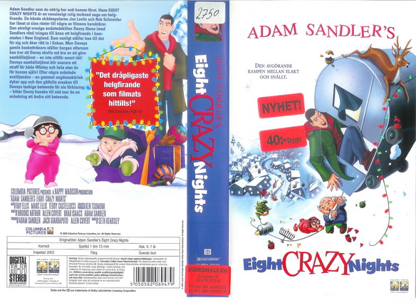 EIGHT CRAZY NIGHTS (VHS)