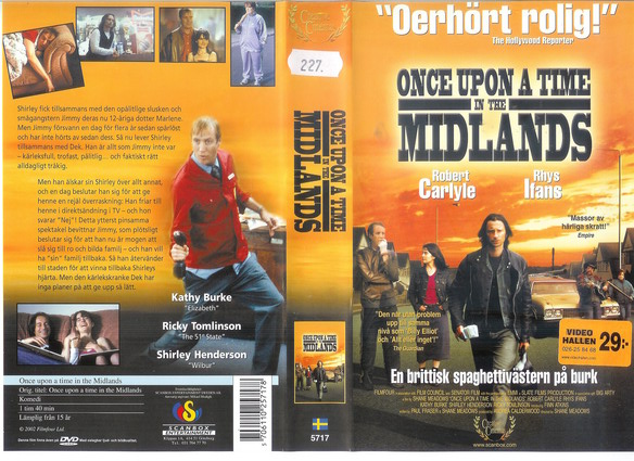 ONCE UPON A TIME IN THE MIDLANDS (vhs-omslag)