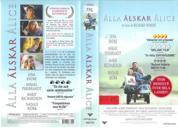 ALLA ÄLSKAR ALICE (VHS)