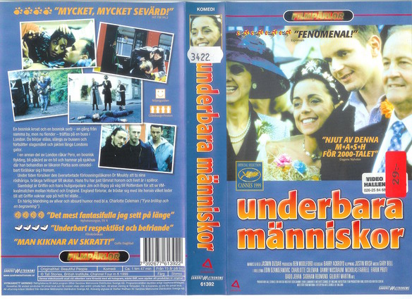 UNDERBARA MÄNNISKOR (VHS)