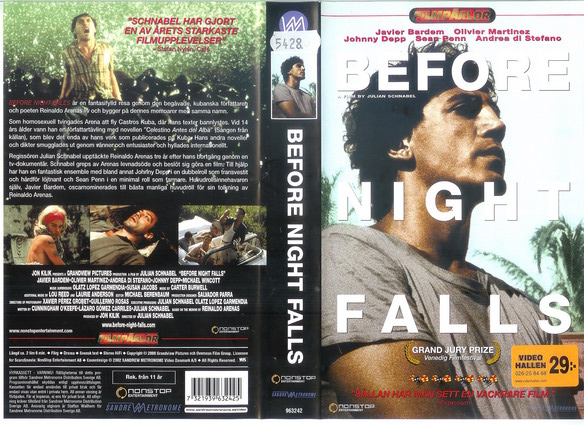 BEFORE NIGHT FALLS (VHS)