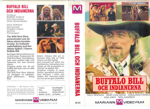 M 65-BUFFALO BILL OCH INDIANERNA  (VHS)