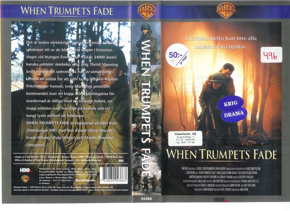 WHEN TRUMPETS FADE (VHS)