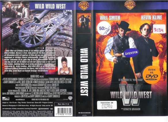 WILD WILD WEST (vhs-omslag)