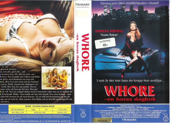 WHORE-EN HORAS DAGBOK (VHS)