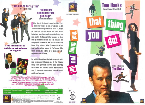 THAT THING YOU DO  (Vhs-Omslag)