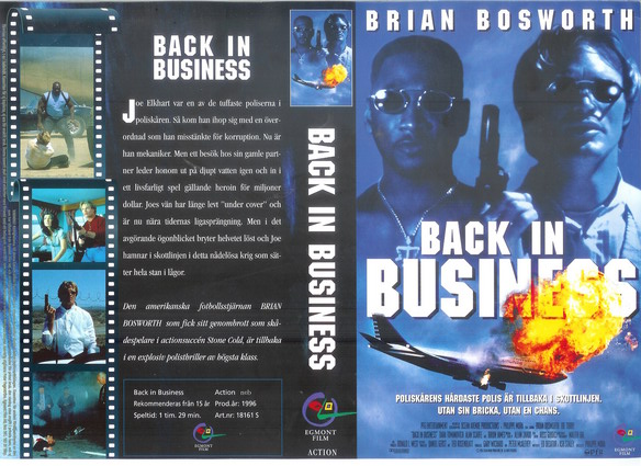BACK IN BUSINESS (Vhs-Omslag)