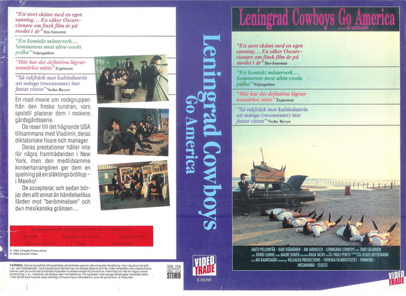 LENINGRAD COWBOYS GO AMERICA (vhs-omslag)