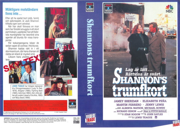 SHANNON'S TRUMFKORT (vhs-omslag)