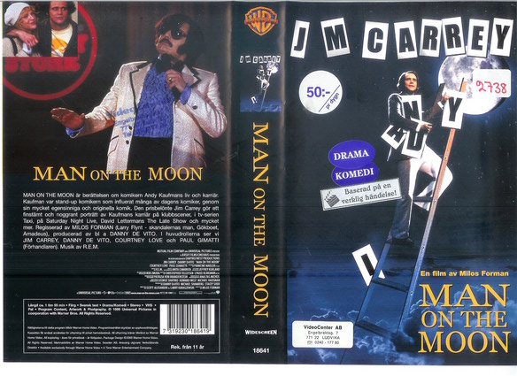 MAN ON THE MOON (vhs-omslag)