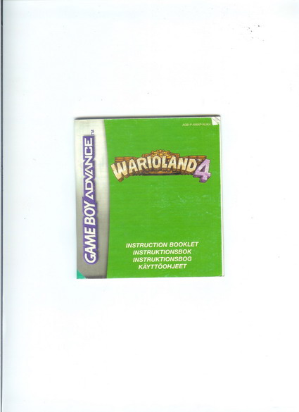 WARIOLAND 4 - GBA MANUAL
