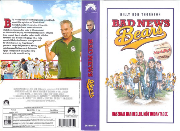 BAD NEWS BEARS (VHS)