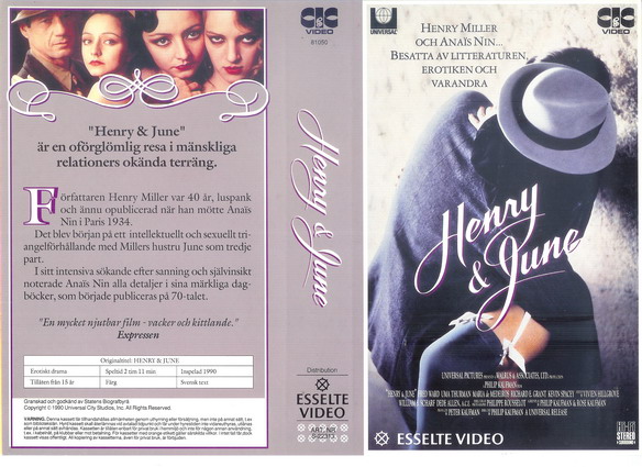 22313 HENRY & JUNE (VHS)