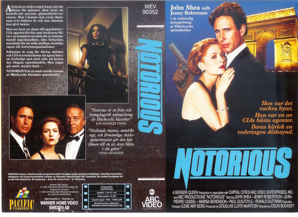 NOTORIOUS (vhs-omslag)