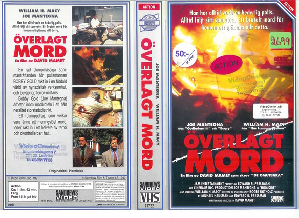 71732 ÖVERLAGT MORD (VHS)