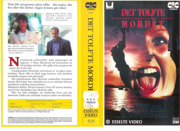 22272 DET TOLFTE MORDET (VHS)