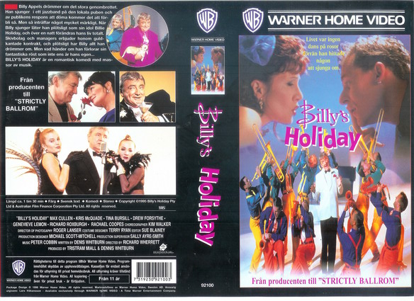 BILLY'S HOLIDAY (vhs-omslag)