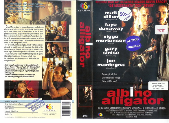 ALBINO ALLIGATOR (vhs-omslag)