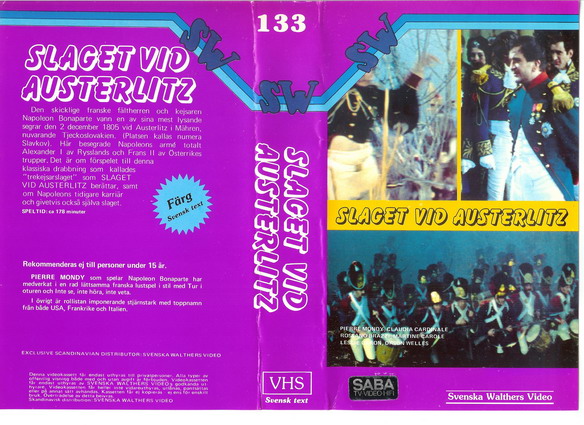 133-SLAGET VID AUSTERLITZ (VHS)