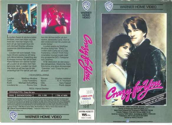 11495 CRAZY FOR YOU (VHS)