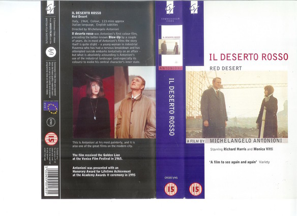 IL DESERTO ROSSE (UK VHS)
