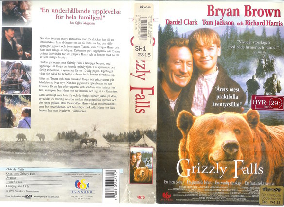 GRIZZLY FALLS (vhs-omslag)