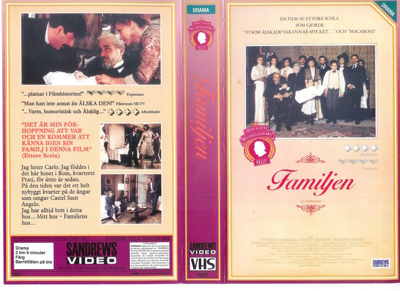 FAMILJEN (VHS)