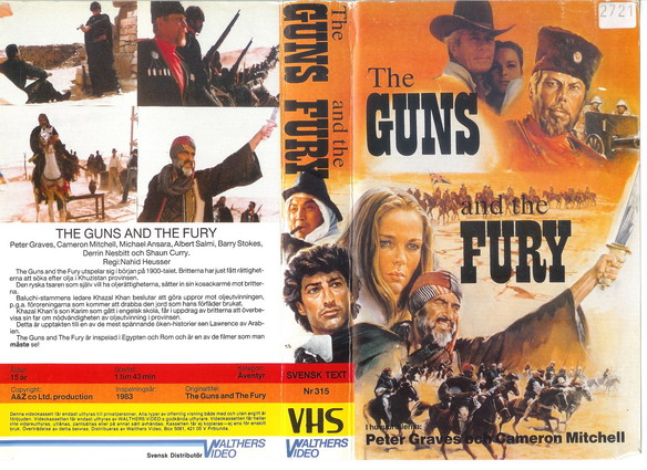 GUNS AND THE FURY (vhs omslag)
