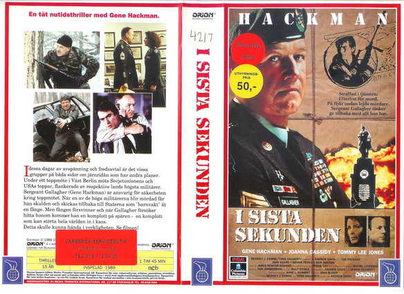 I SISTA SEKUNDEN (VHS)