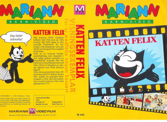 M184 KATTEN FELIX  (VHS)