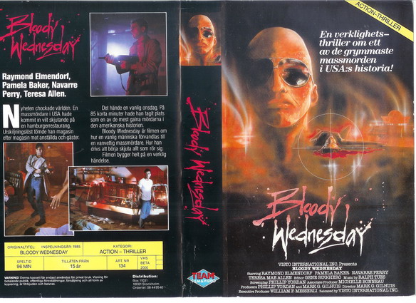 134 BLOODY WEDNESDAY (vhs)