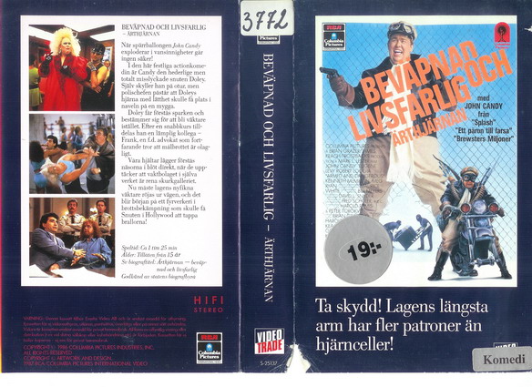 25137 BEVÄPNAD OCH LIVSFARLIG-ÄRTHJÄRNAN (VHS)