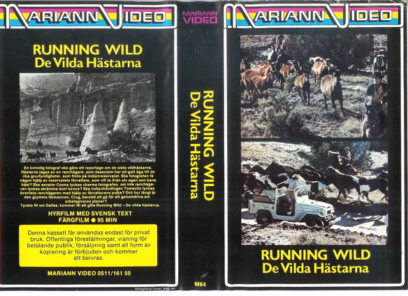 M 64 DE VILDA HÄSTARNA (VHS)