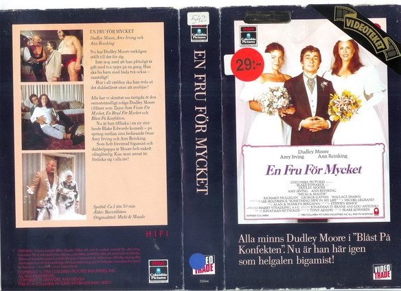 25044 EN FRU FÖR MYCKET (VHS)