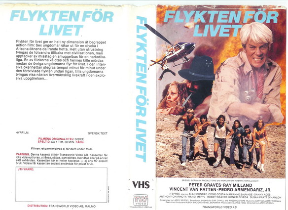 FLYKTEN FÖR LIVET  (VHS)