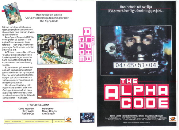 7102 ALPHA CODE (VHS)