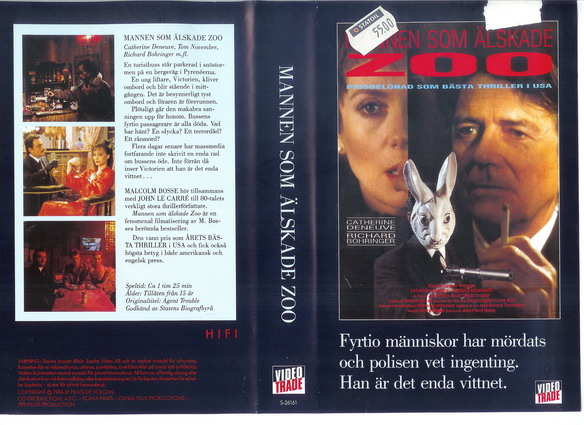 26161 MANNEN SOM ÄLSKADE ZOO (VHS)