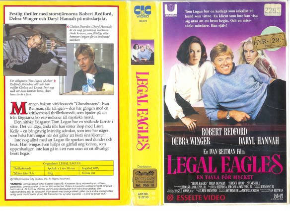 22110 LEGAL EAGLES (VHS)
