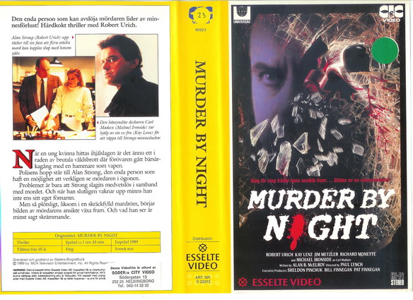 22213 MURDER BY NIGHT (VHS)
